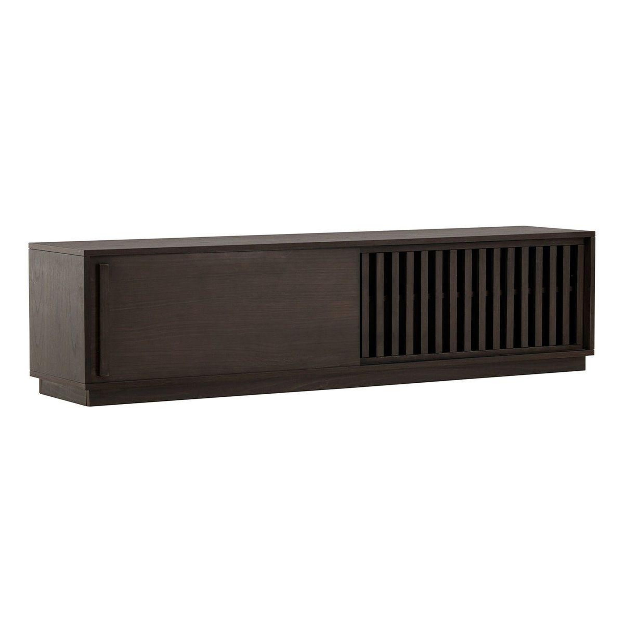 Paris Prix Meuble tv design nervuré  lugo  180cm marron