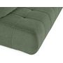 Voir la diapositive 5 : BEST MOBILIER Bowie - canapé 3 places convertible coffre + coussin rond inclus en tissu texturé