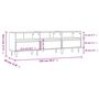 Voir la diapositive 6 : VIDAXL Meuble TV blanc 150x30x44,5 cm bois d'ingenierie