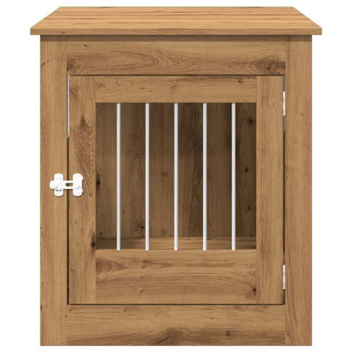 VIDAXL Meuble de cage pour chiens chêne artisanal 64,5x80x71 cm