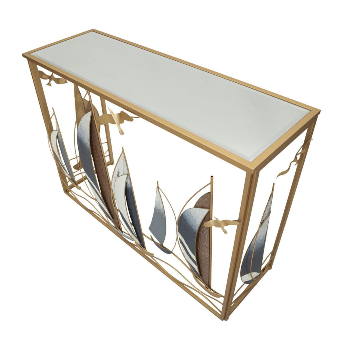 Paris Prix Console Design en Métal  Voiles  108cm Multicolore