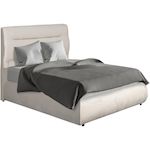 Habitat et Jardin Lit double avec coffre en velours  Chamonix  - 160 x 200 cm - Beige