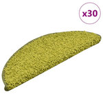 VIDAXL Tapis d'escalier 30 pcs vert 56x17x3 cm