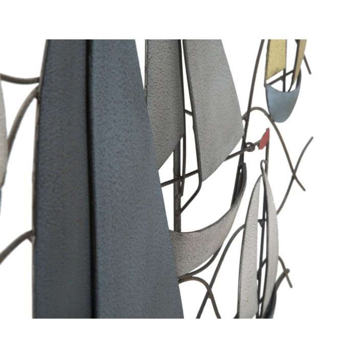 Paris Prix Déco Murale en Métal  Bateaux en Mer  114cm Multicolore