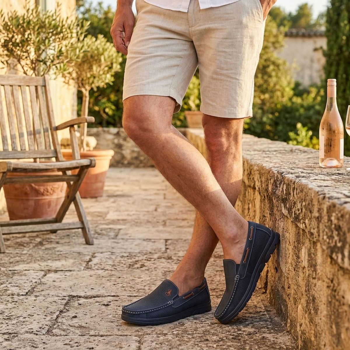 OZABI OZABI Mocassins Homme Microperforés Confort Été Semelle Crantée