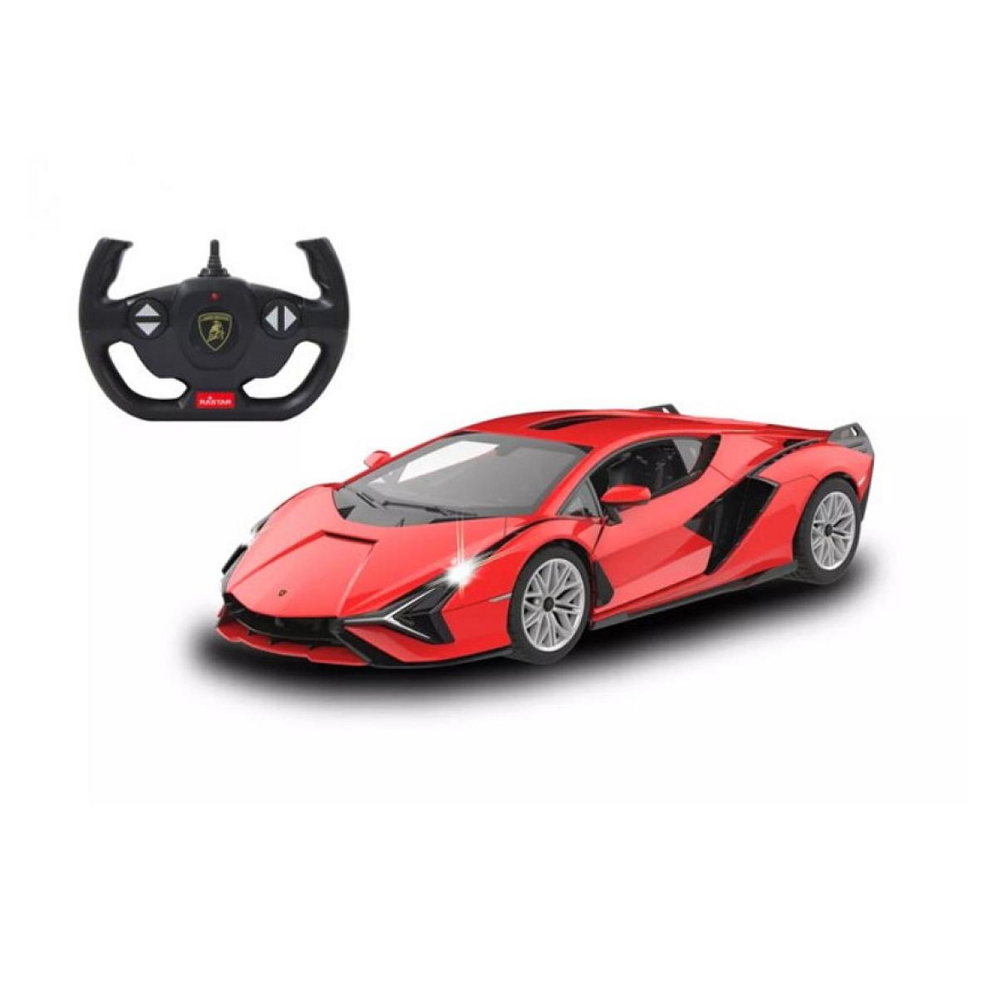 Jamara Voiture télécommandée Lamborghini Sián FKP 37 1:14 rouge 2,4GHz Porte manual