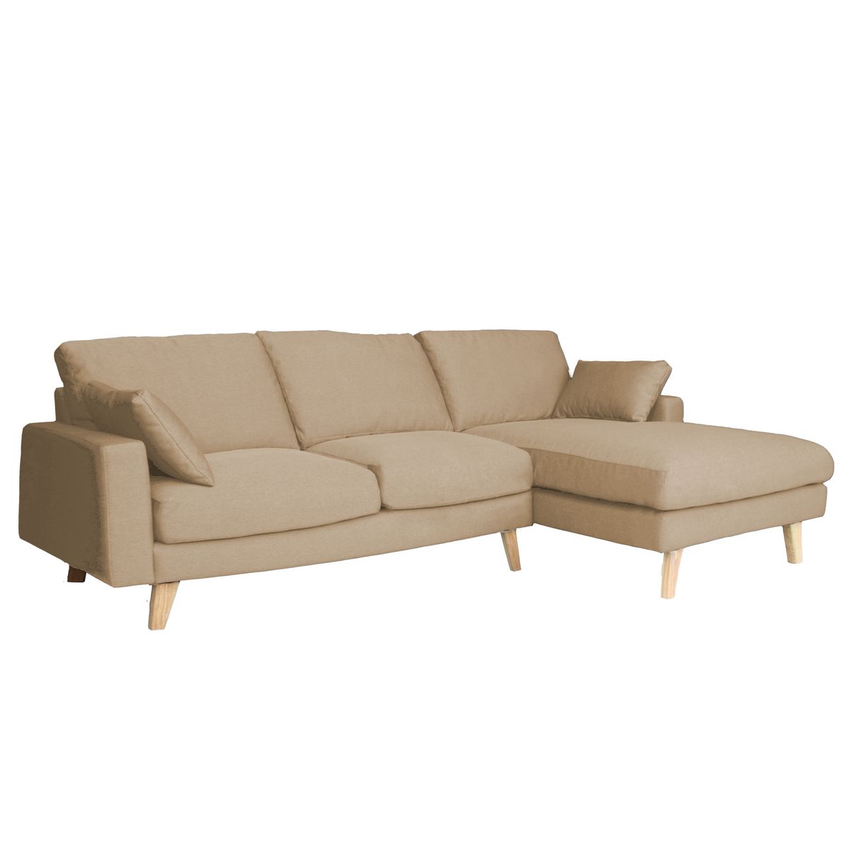 Canapé d'angle droit  fixe 5 places STEPHANE