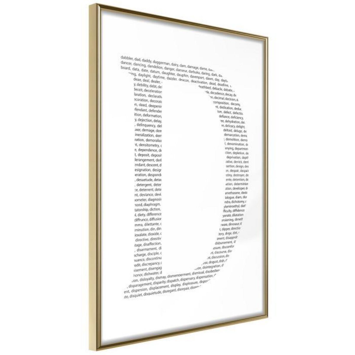 Paris Prix Affiche Murale Encadrée  Capital D