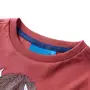 VIDAXL T-shirt enfants a manches longues rouge brule 92
