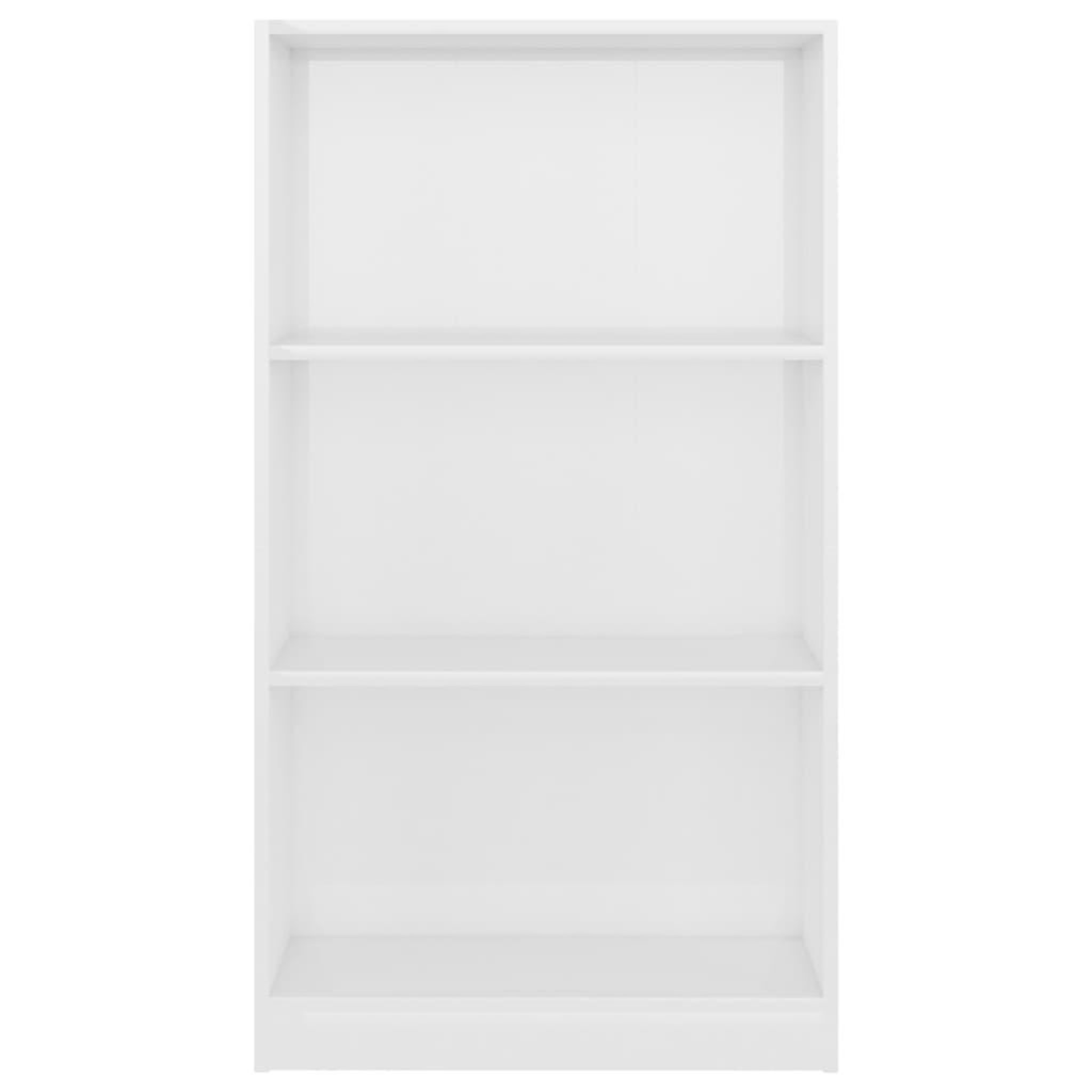 Voir la diapositive 4 : VIDAXL Bibliotheque 3 niveaux Blanc brillant 60x24x109 cm Bois
