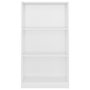 Voir la diapositive 4 : VIDAXL Bibliotheque 3 niveaux Blanc brillant 60x24x109 cm Bois