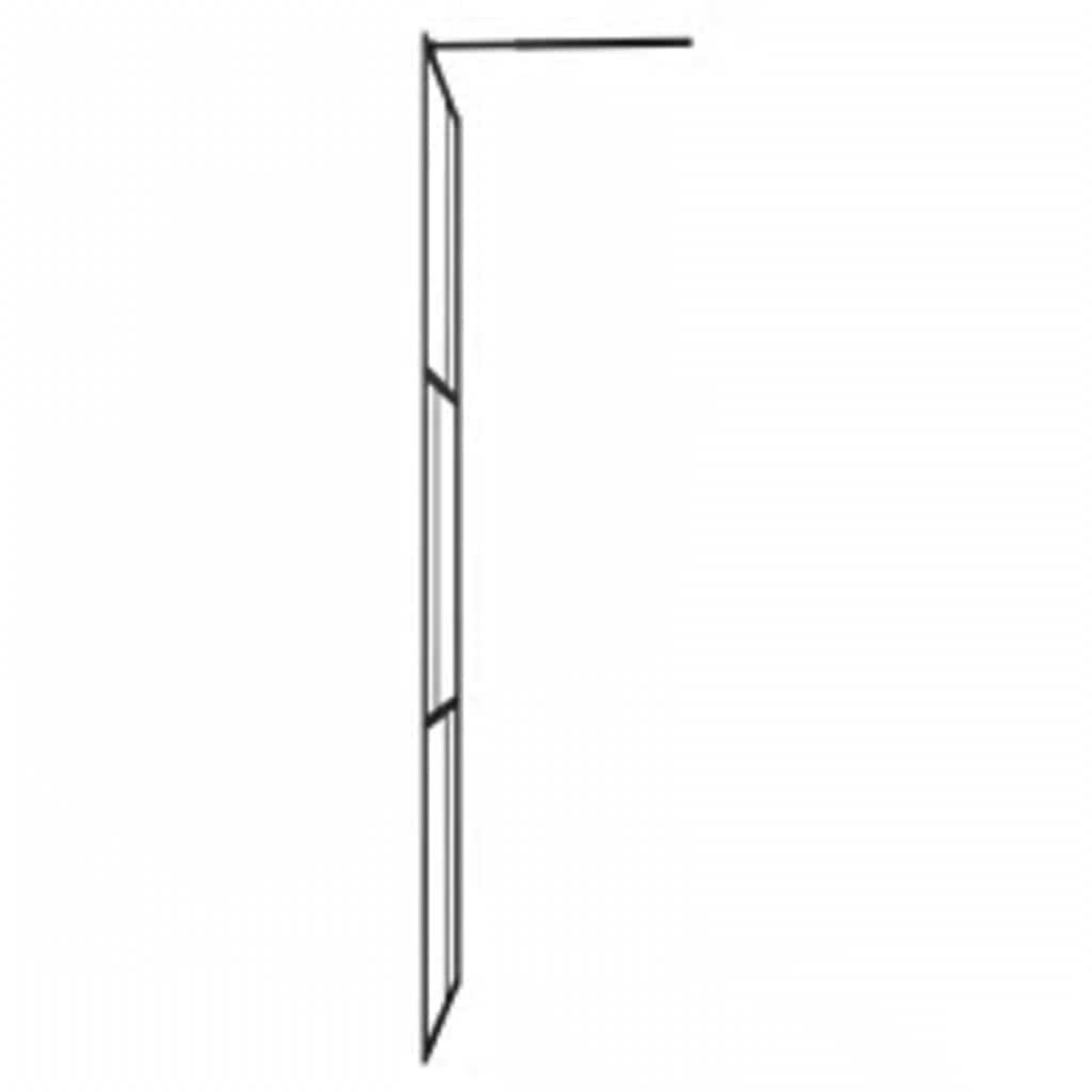 Voir la diapositive 5 : VIDAXL Paroi de douche a l'italienne avec verre trempe noir 90x195 cm