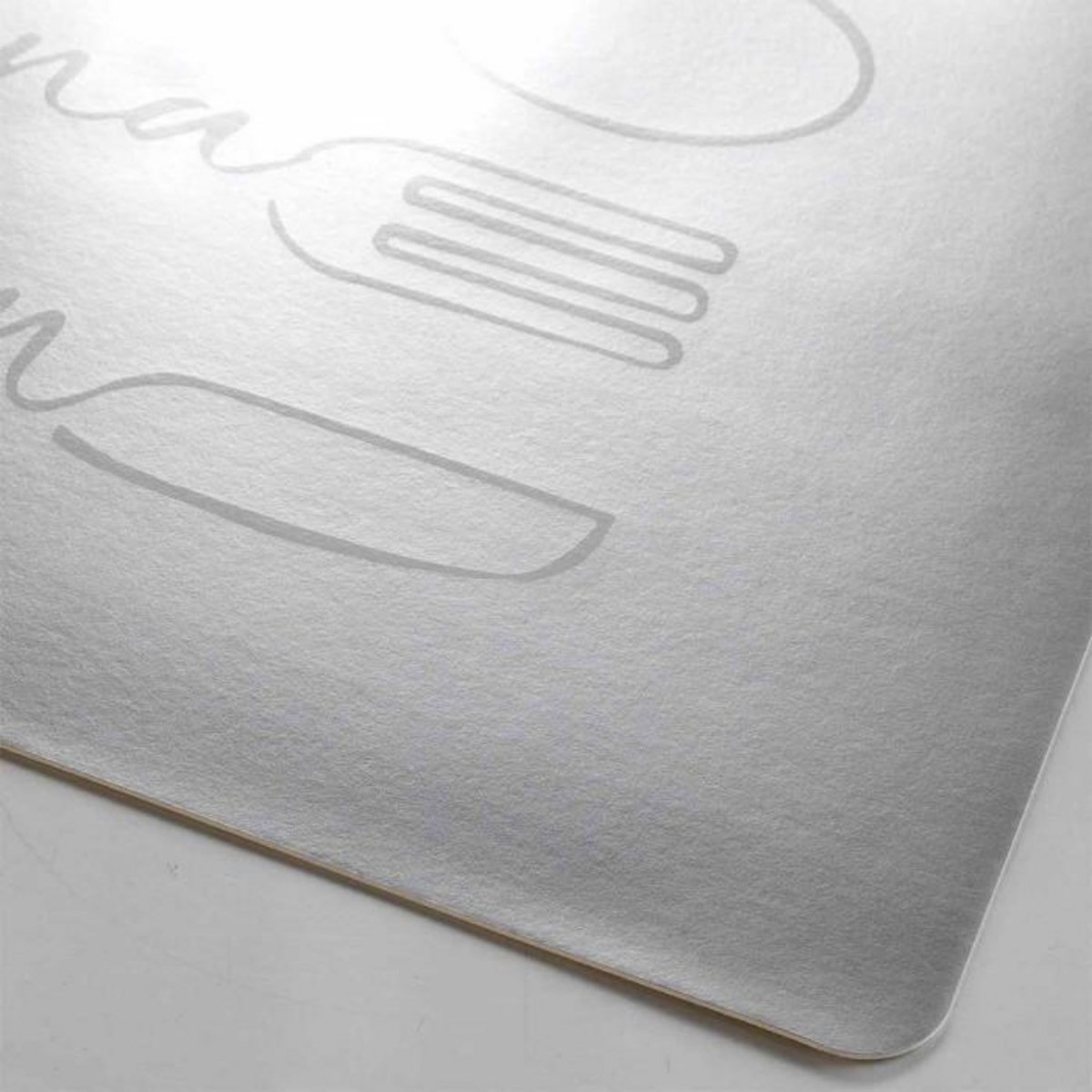 Paris Prix Set de Table Imprimé  Cuisina  28x43cm Argent