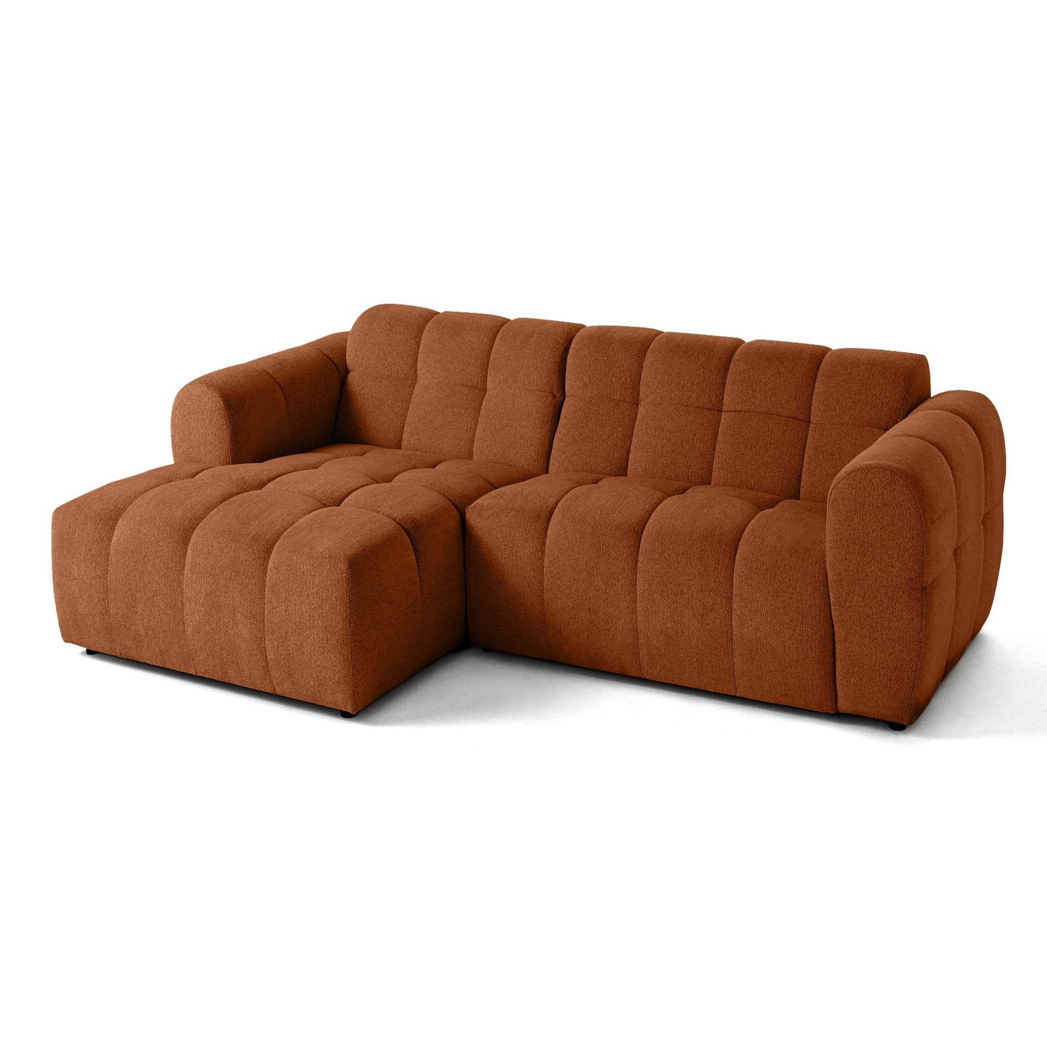 Voir la diapositive 4 : LISA DESIGN Ray - canapé d'angle gauche - 4 places - en tissu texturé
