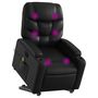 Voir la diapositive 3 : VIDAXL Fauteuil inclinable de massage electrique noir similicuir