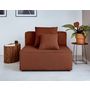 Voir la diapositive 2 : LISA DESIGN Colombine - module d'assise sans accoudoirs - en velours côtelé