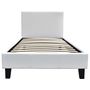 Voir la diapositive 2 : Habitat et Jardin Lit  Lina  - 90 x 190 cm - Blanc