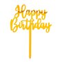 Boland Pique de gâteau  Happy Birthday  - Or (155 x 11 cm)