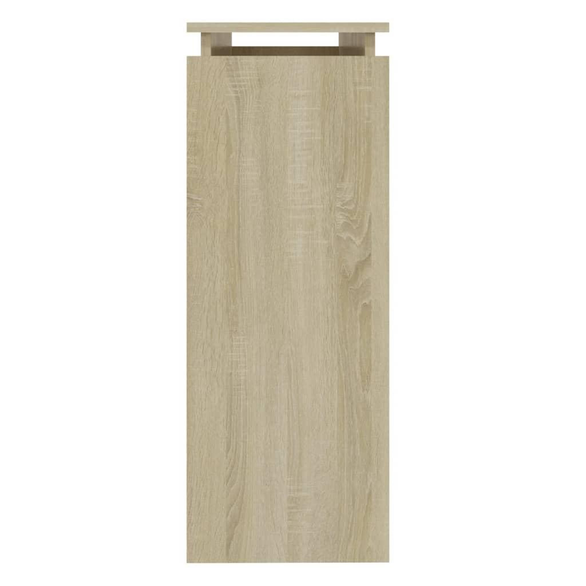 Voir la diapositive 5 : VIDAXL Table console chene sonoma 102x30x80 cm bois d'ingenierie