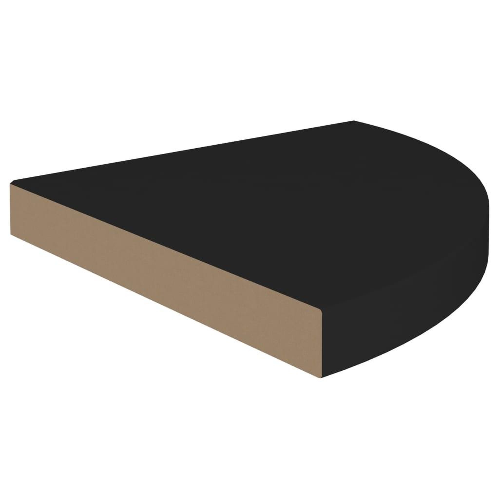 Voir la diapositive 4 : VIDAXL Etageres d'angle flottantes 4 pcs noir 35x35x3,8 cm mdf