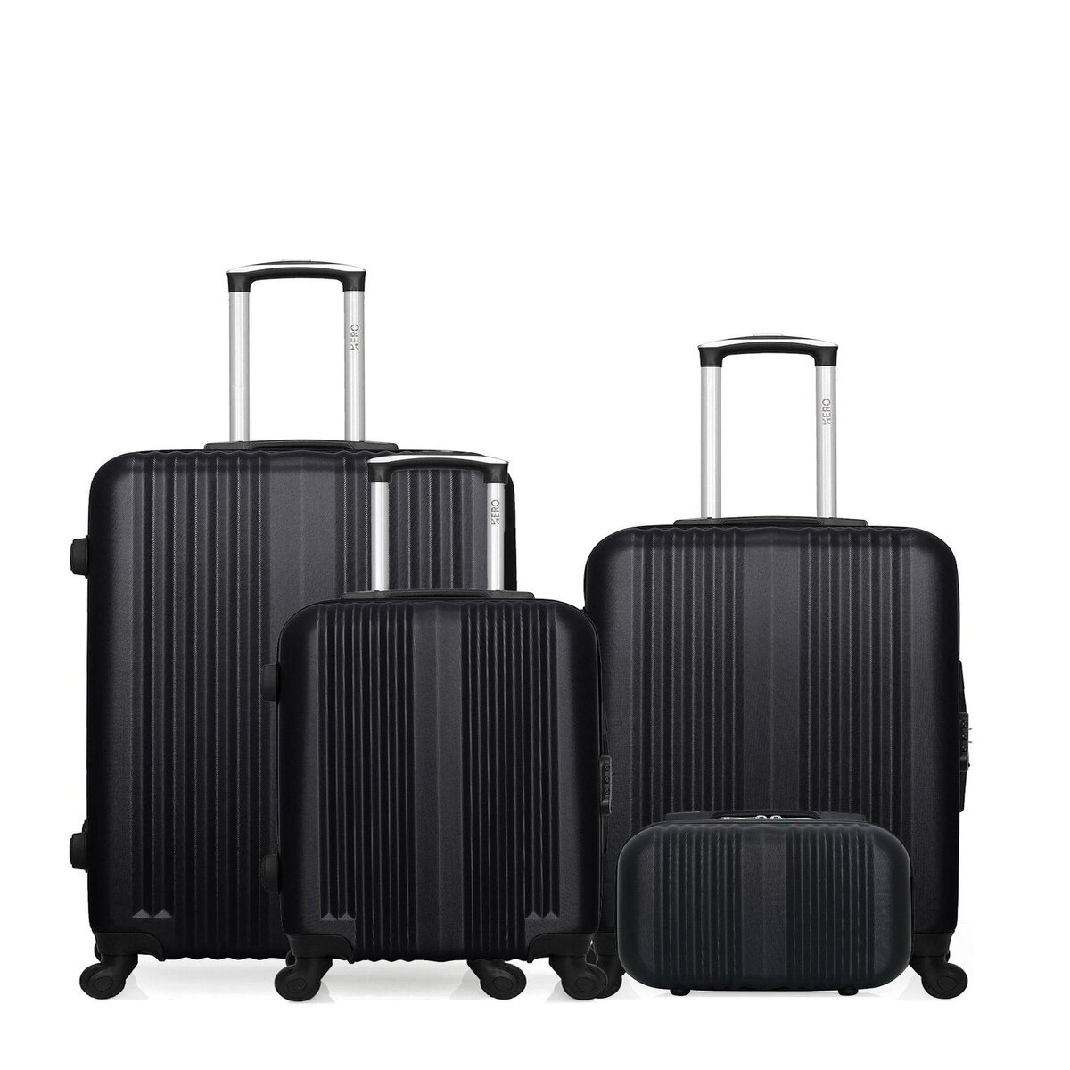 HERO HERO - LOT DE 4 - Valises grand format, weekend, cabine et vanity LIPARI