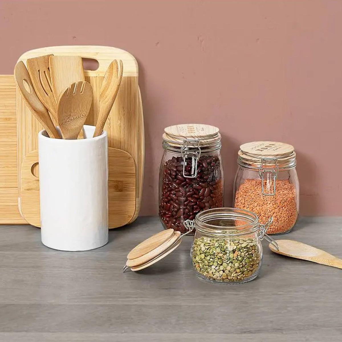 FIVE Bocal en Verre  Wording  1,5L Transparent