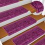 Voir la diapositive 5 : VIDAXL Tapis d'escalier 20 pcs 65x21x4 cm violet