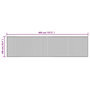 Voir la diapositive 6 : VIDAXL Tapis rectangulaire noir 100x400 cm bambou