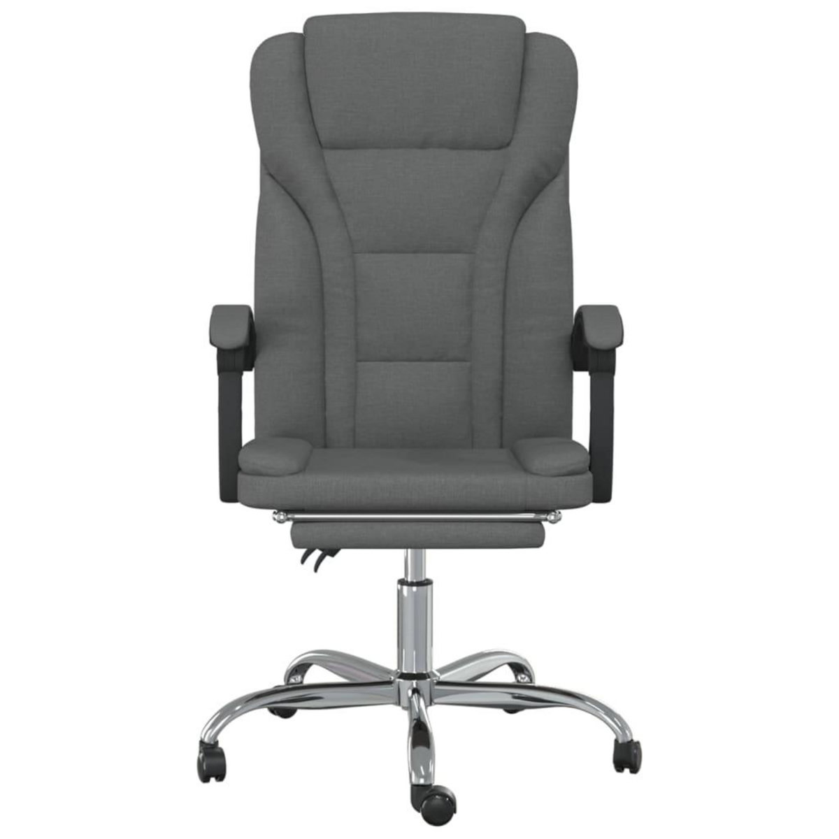 VIDAXL Fauteuil inclinable de bureau Gris fonce Tissu