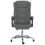 Voir la diapositive 3 : VIDAXL Fauteuil inclinable de bureau Gris fonce Tissu