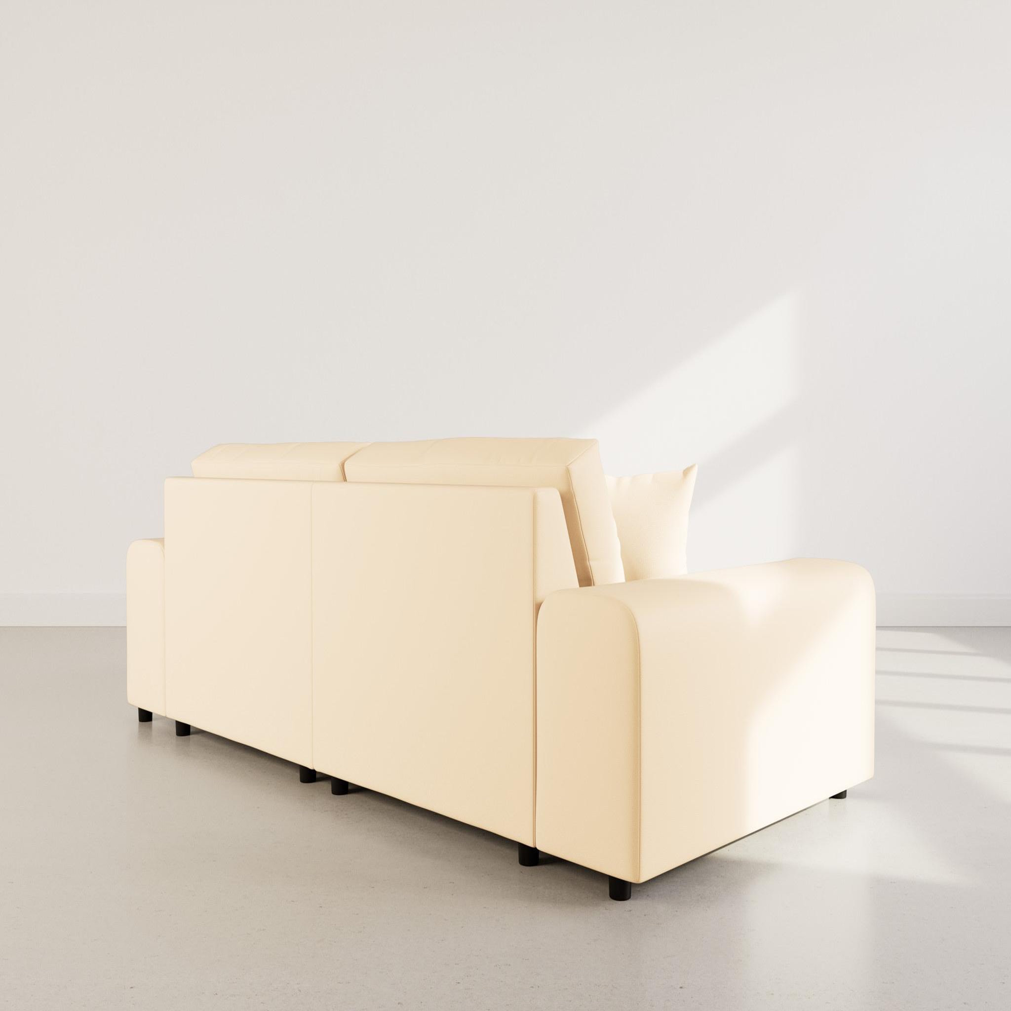 Voir la diapositive 5 : LISA DESIGN Garance - canapé d'angle réversible 4 places en simili