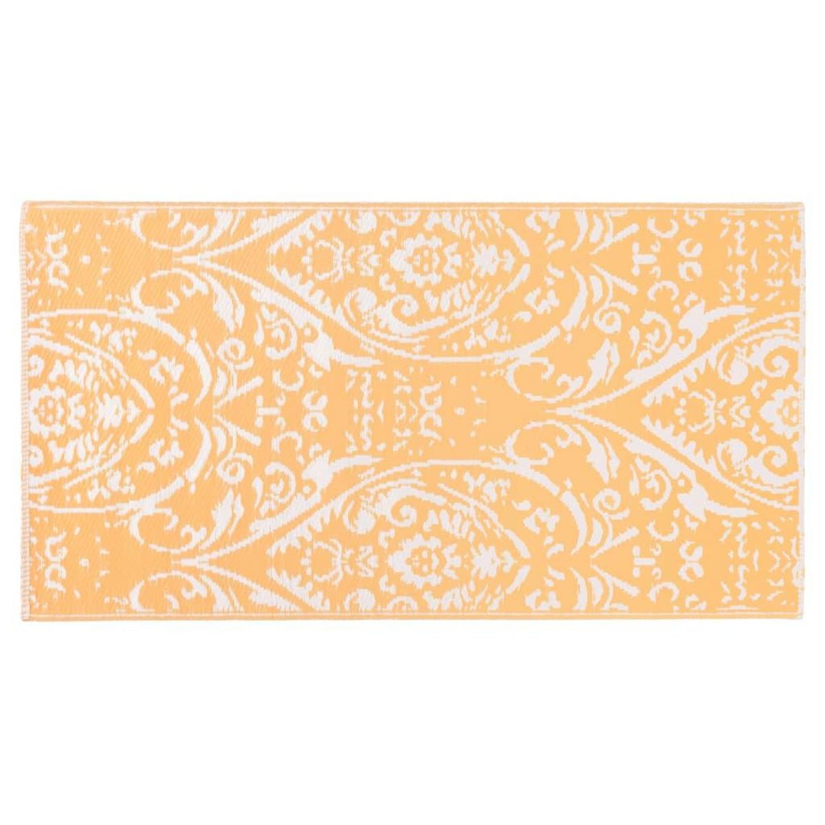 VIDAXL Tapis d'exterieur ARAKIL Orange et blanc 80x150 cm PP