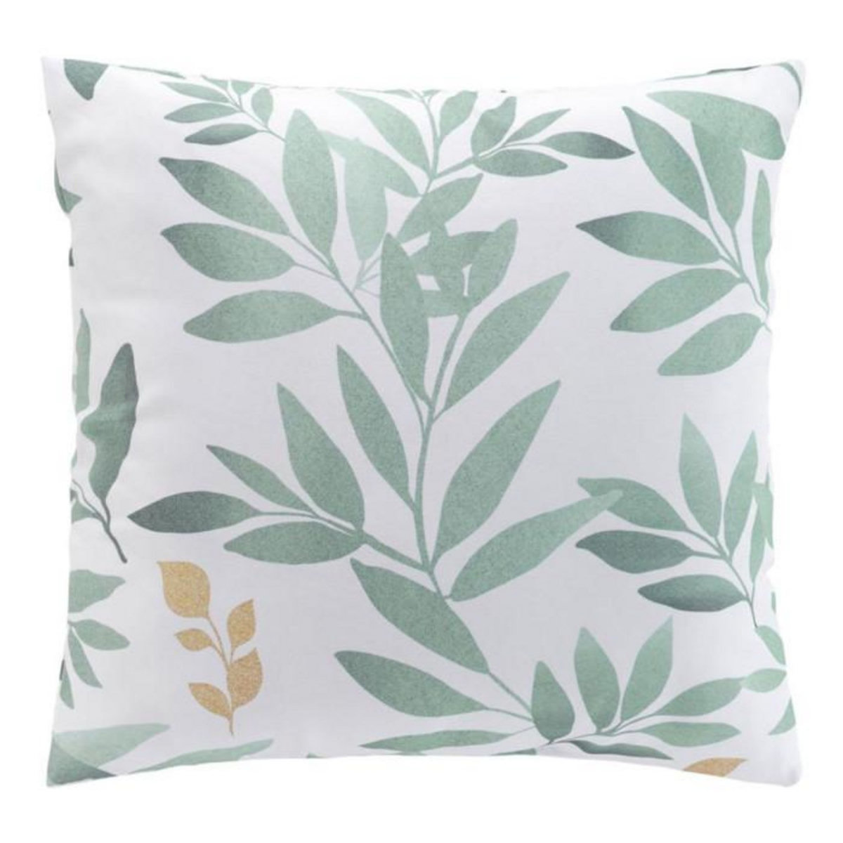 Paris Prix Coussin Déco Imprimé  Biovana  45x45cm Vert & Blanc