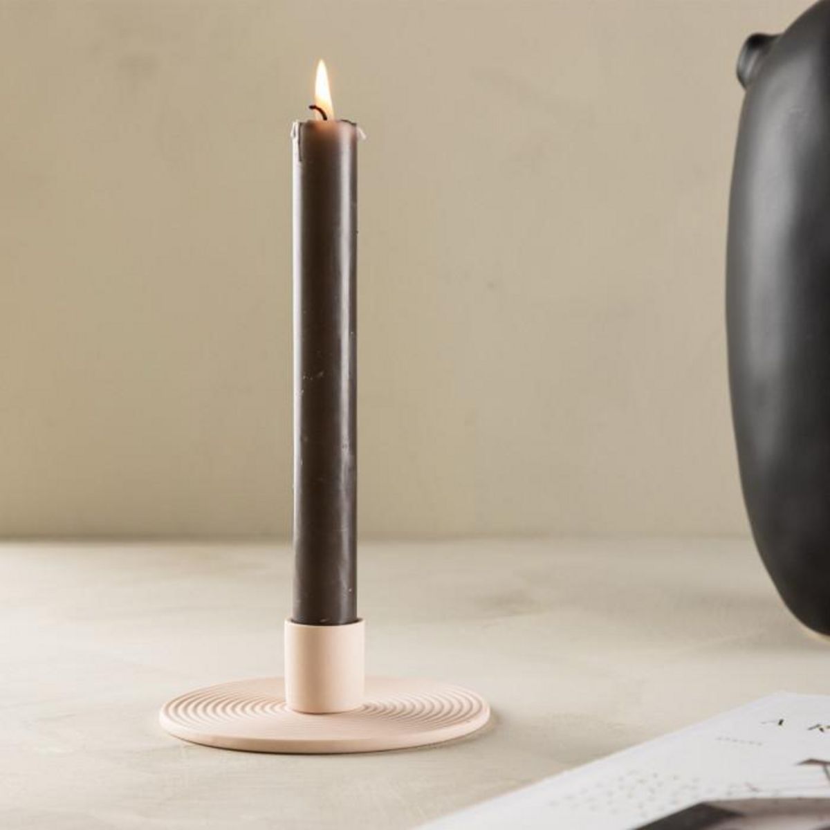 Paris Prix Bougeoir Design en Argile  Dian  12cm Rose