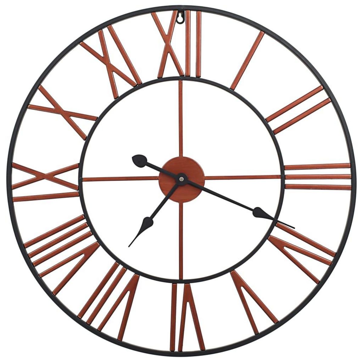 VIDAXL Horloge murale Metal 58 cm Rouge