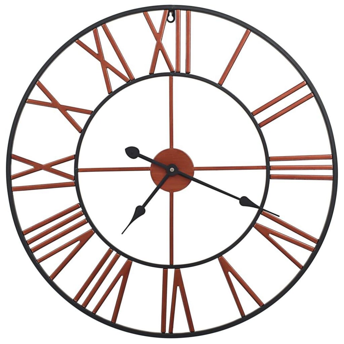 VIDAXL Horloge murale Metal 58 cm Rouge