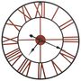 Voir la diapositive 2 : VIDAXL Horloge murale Metal 58 cm Rouge