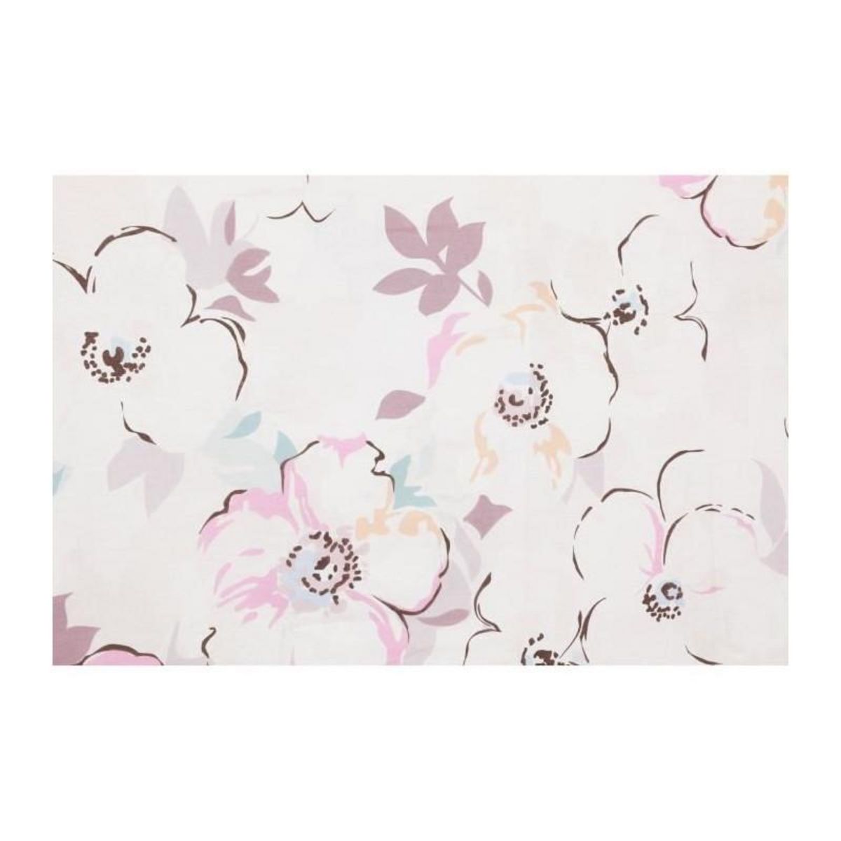 GENERIQUE Parure de lit - 1 housse de couette 220 x 240 cm + 2 taies d'oreiller 60 x 60 cm - 100% coton renforcé - Blanc