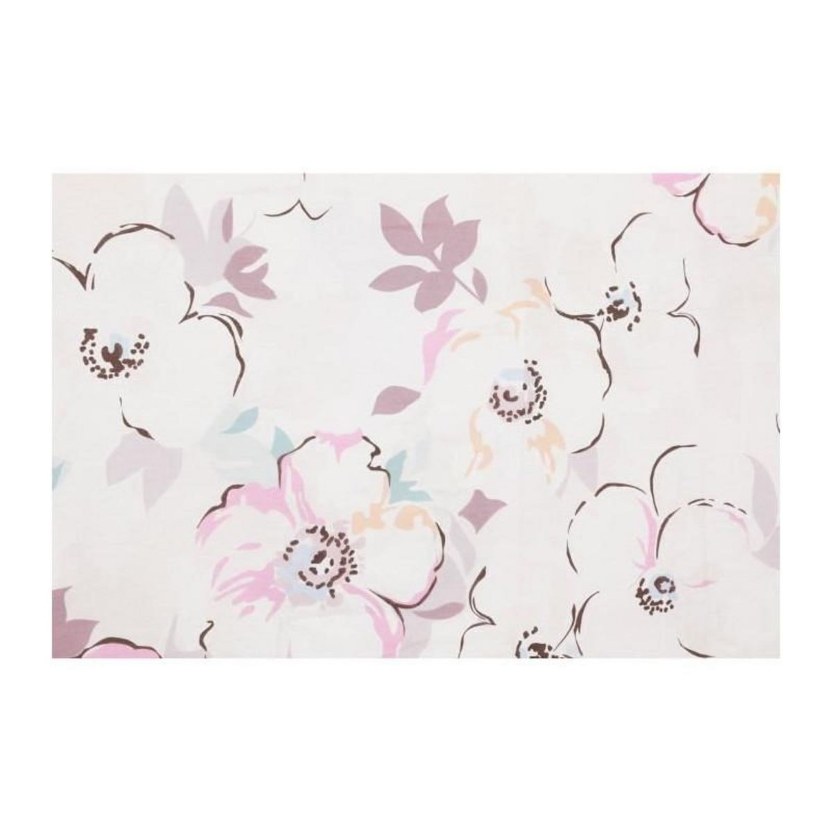 GENERIQUE Parure de lit - 1 housse de couette 220 x 240 cm + 2 taies d'oreiller 60 x 60 cm - 100% coton renforcé - Blanc