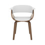 Voir la diapositive 6 : Rendez vous déco Chaise en cuir synthétique blanc-Piada