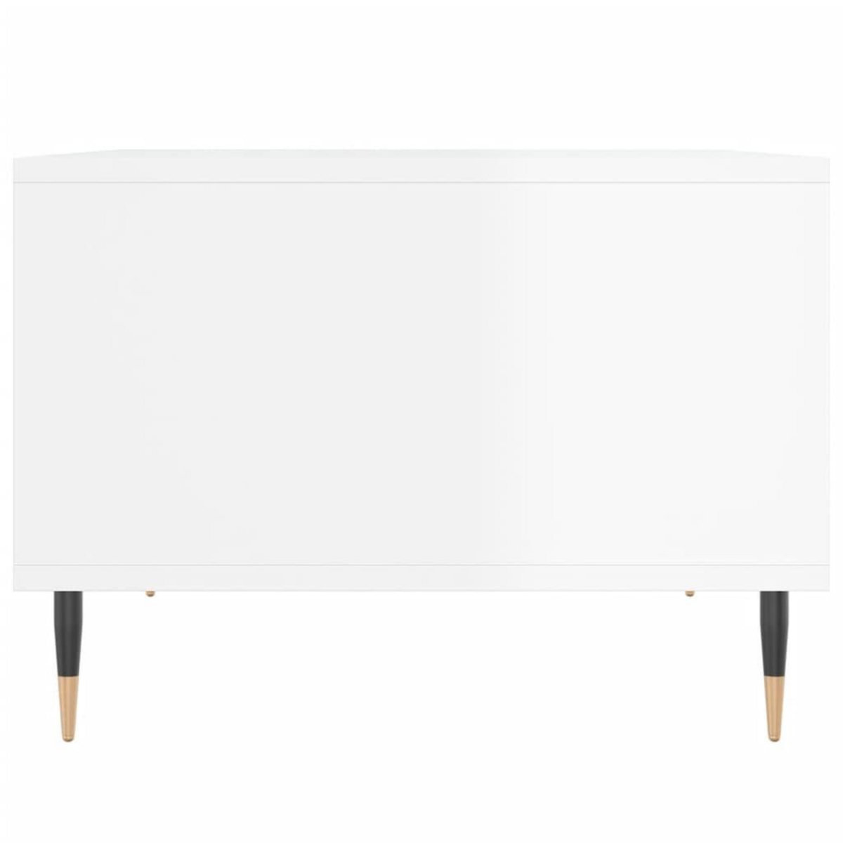 VIDAXL Table basse Blanc brillant 60x50x36,5 cm Bois d'ingenierie