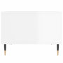 Voir la diapositive 5 : VIDAXL Table basse Blanc brillant 60x50x36,5 cm Bois d'ingenierie