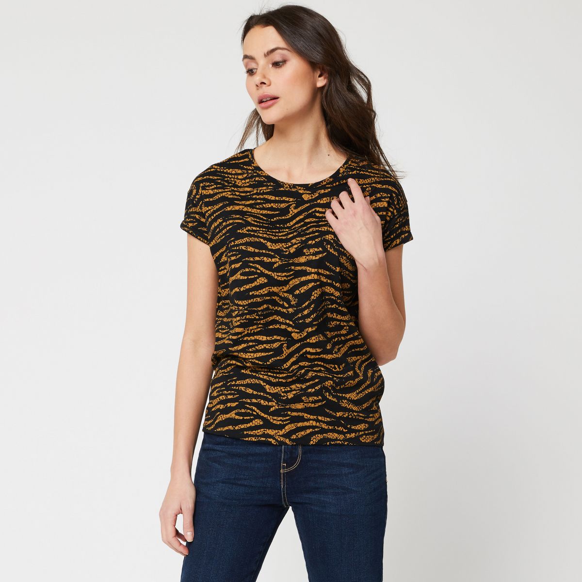 INEXTENSO T-shirt noir femme