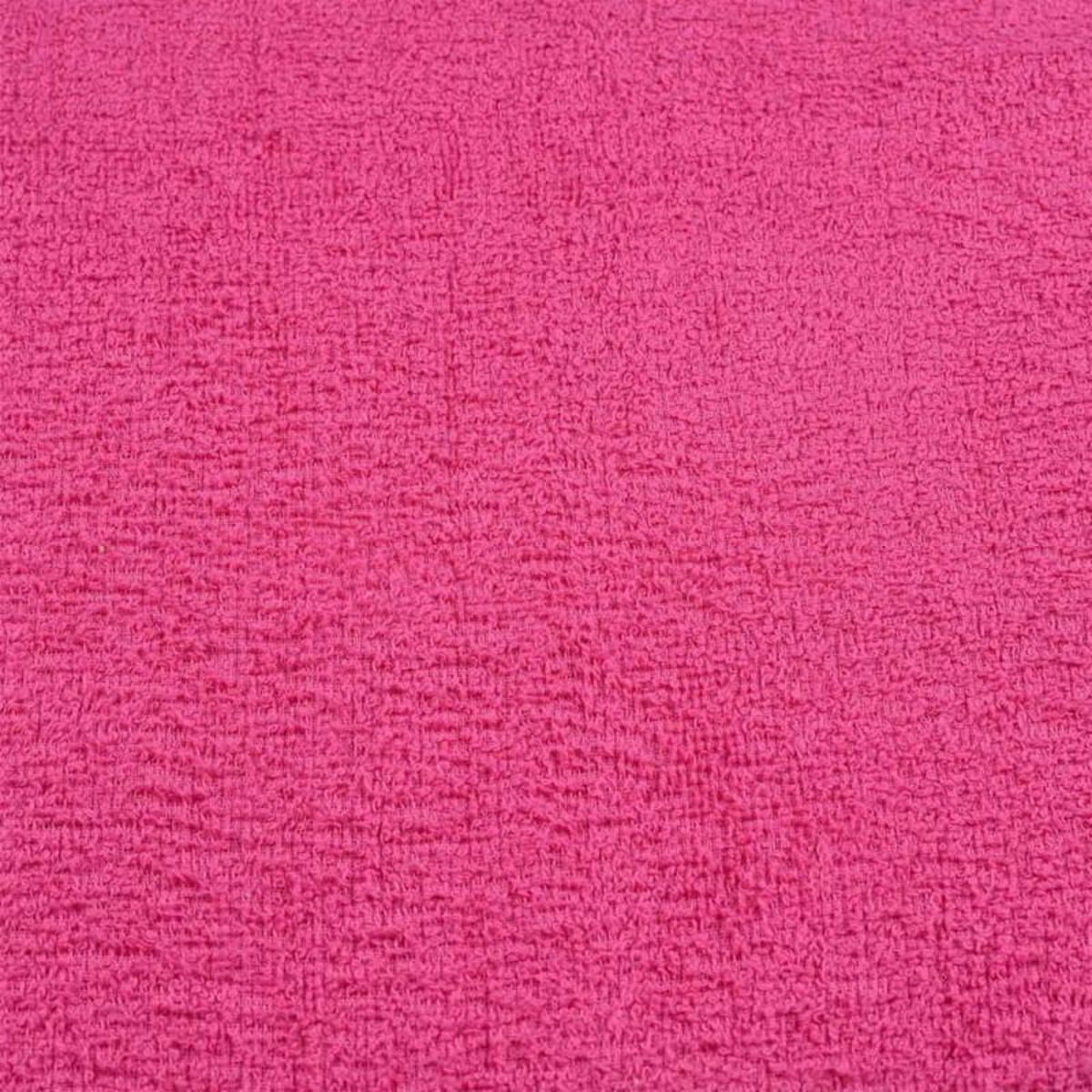 VIDAXL Serviettes de sauna 10 pcs rose 80x200 cm 360 g m² 100% coton