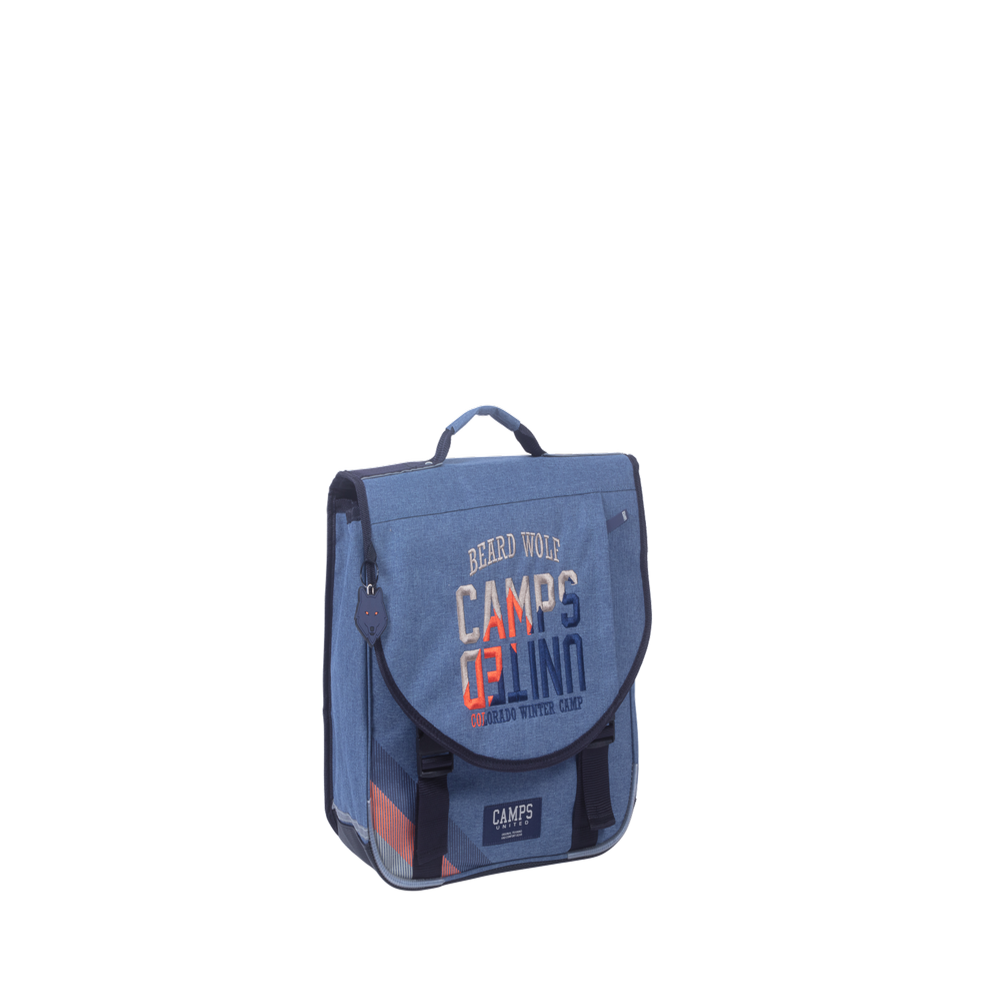 Bagtrotter Camps - Cartable scolaire 38 cm - Garçon - Bleu - 2 compartiments