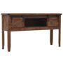 Voir la diapositive 5 : VIDAXL Table console Bois massif de sapin 131 x 35,5  x 75 cm Marron