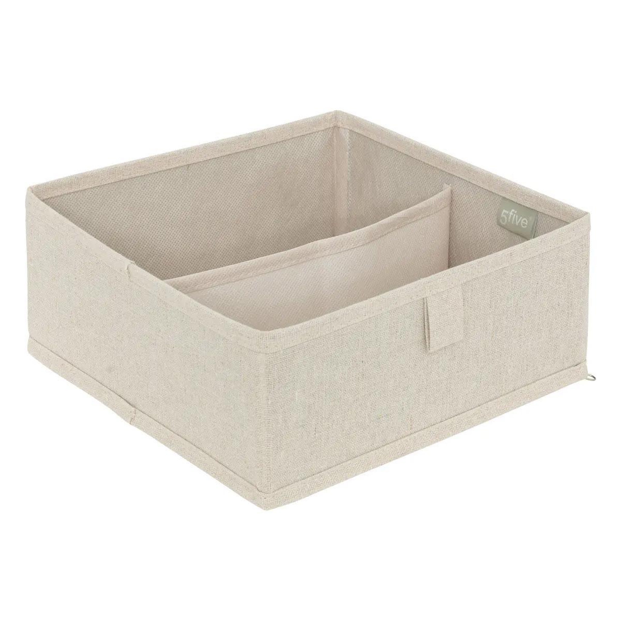 FIVE Rangement tiroir 2 compartiments  dressy  24cm beige