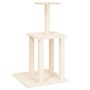 Voir la diapositive 2 : VIDAXL Arbre a chat avec griffoirs en sisal creme 85,5 cm