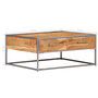 Voir la diapositive 6 : VIDAXL Table basse 75x75x35 cm Bois solide d'acacia
