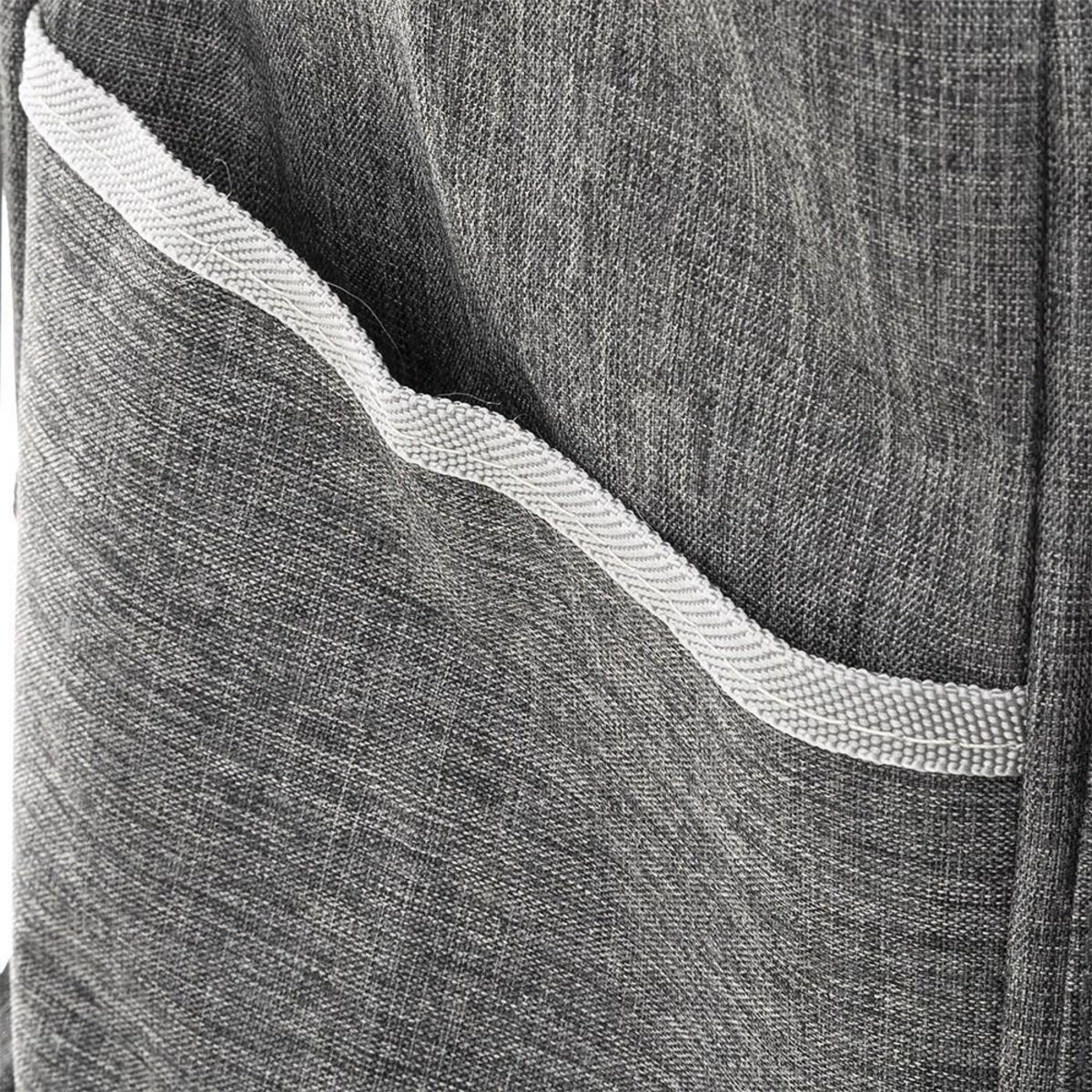 ATMOSPHERA Chariot de shopping 6 roues métal nomade gris